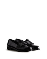 Women's Refined Bow Gloss Penny Loafer Black