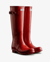 Womens Original Tall Gloss Boot Military Red