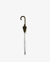 Transparent Moustache Bubble Umbrella Dark Olive