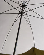 Transparent Moustache Bubble Umbrella Dark Olive
