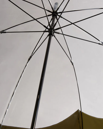 Transparent Moustache Bubble Umbrella Dark Olive
