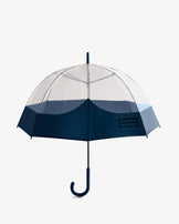 Transparent Moustache Bubble Umbrella Navy
