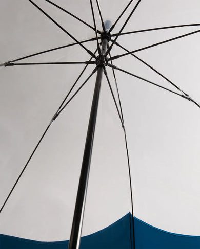 Transparent Moustache Bubble Umbrella Navy