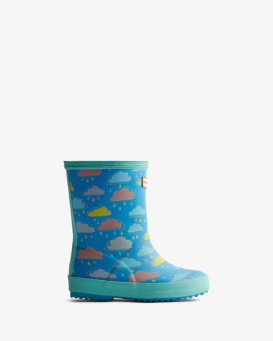 Kids First Rain Cloud Print Boot  Rain Cloud