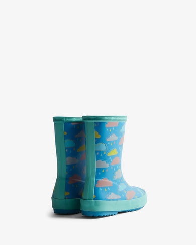 Kids First Rain Cloud Print Boot  Rain Cloud