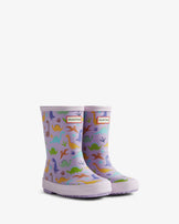 Kids First Dinosaur Print Boot Purple Dinosaur