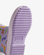 Kids First Dinosaur Print Boot Purple Dinosaur