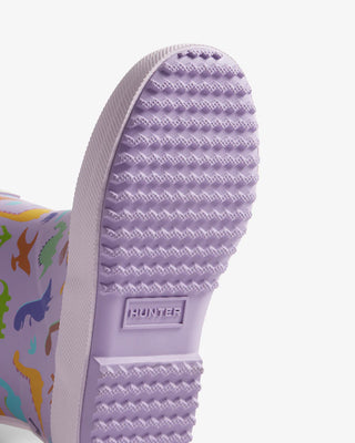 Kids First Dinosaur Print Boot Purple Dinosaur