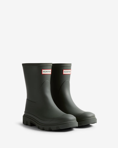 Unisex Downpour Short Boot Dark Olive