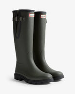 Unisex Downpour Adjustable Boot Dark Olive/Black