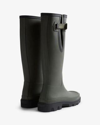 Unisex Downpour Adjustable Boot Dark Olive/Black