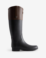 Women's Refined Riding Boot Mid Sheen Black/Bolt Brown