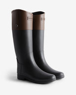 Women's Refined Riding Boot Mid Sheen Black/Bolt Brown