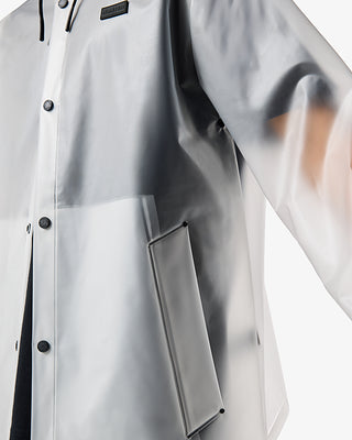 Unisex Downpour Izzy Pu Hooded Jacket Clear Matte
