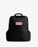 Nylon Large Backpack Black