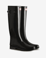 Women's Refined Tall Gloss Boot Black