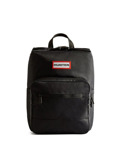 Large Nylon Pioneer Top Clip Backpack Black