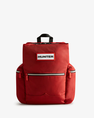 Nylon Large Topclip Backpack Military Red