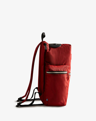 Nylon Large Topclip Backpack Military Red