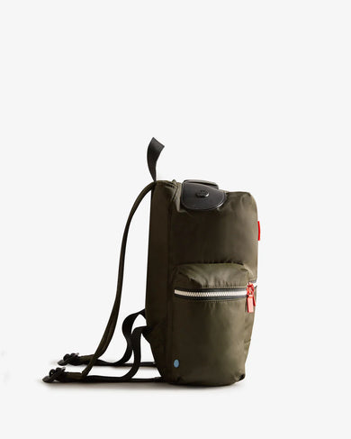 Nylon Mini Topclip Backpack Dark Olive