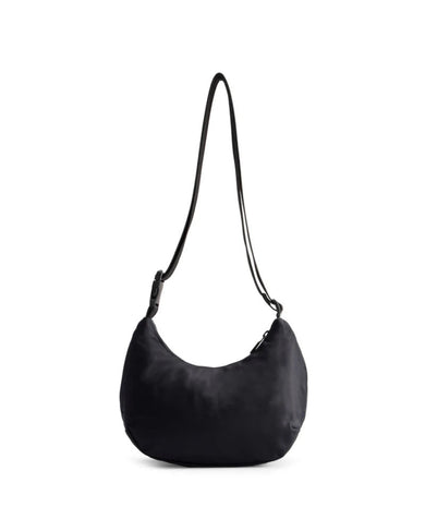 Nylon Mini Hobo Bag Black