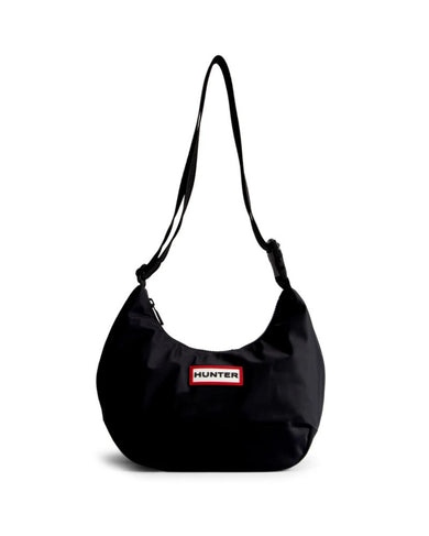 Nylon Midi Hobo Black