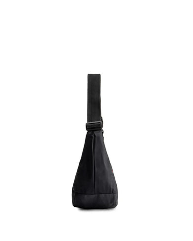 Nylon Midi Hobo Black