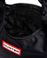 Nylon Midi Hobo Black