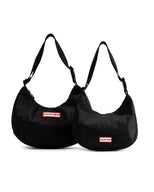 Nylon Midi Hobo Black