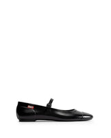 Women's Refined Mary Jane Buckle Ballerina Gloss Black
