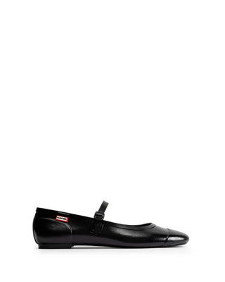 Women's Refined Mary Jane Buckle Ballerina Gloss Black