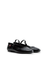 Women's Refined Mary Jane Buckle Ballerina Gloss Black