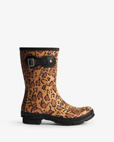 Women's Original Short Leopard Print Boot Rich Tan/Saddle/Black
