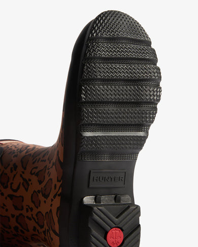 Women's Original Short Leopard Print Boot Rich Tan/Saddle/Black