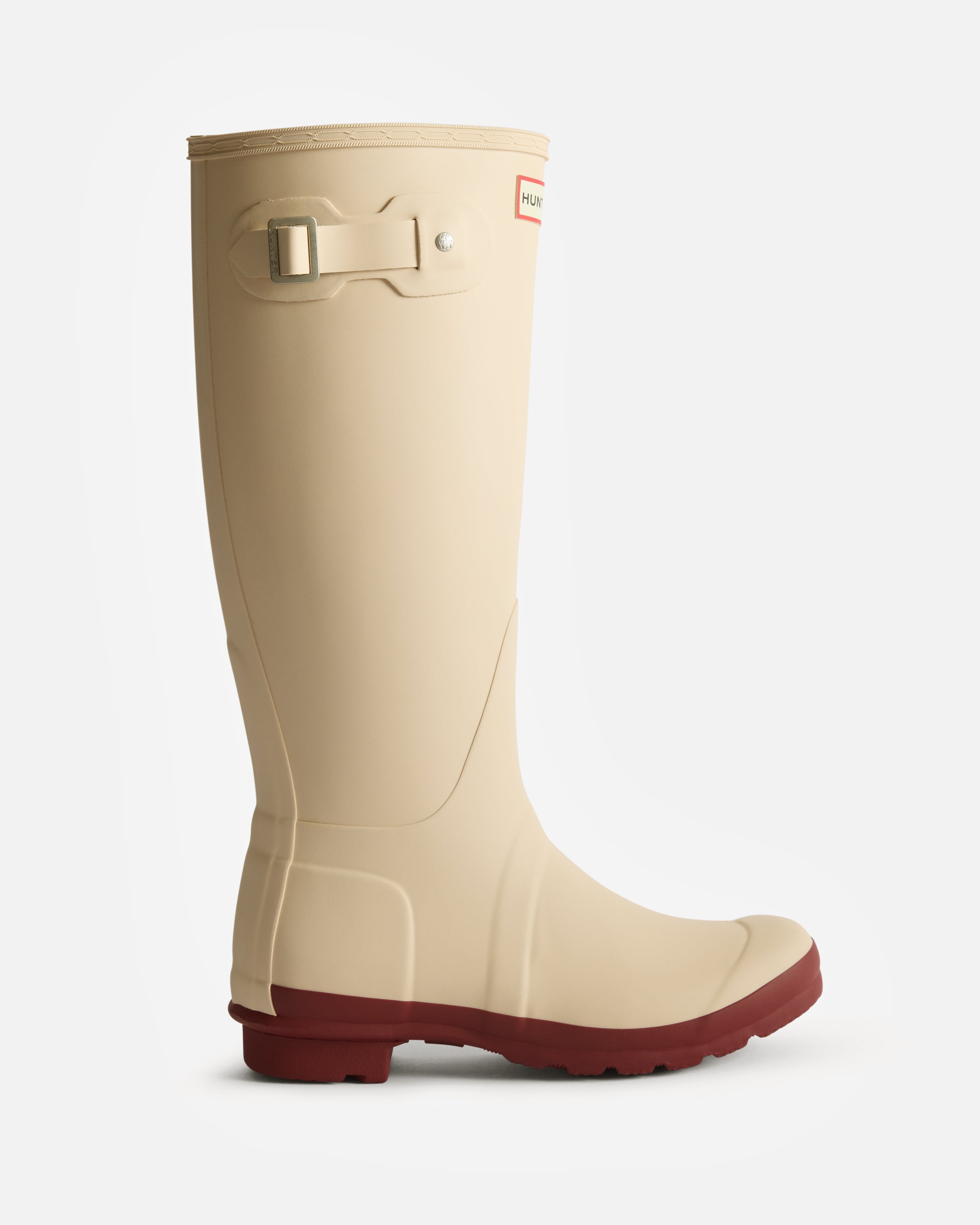 新品　HUNTER WOMENS ORIGINAL TALL BOOT 24cm Women's Original Tall Boot Shifting Sand/Merlot – Hunter Boots
