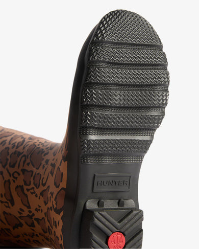 Women's Original Tall Leopard Print Boot  Rich Tan/Saddle/Black