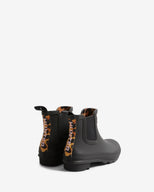 Women's Original Chelsea Leopard Backstrap Boot Black