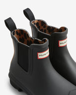 Women's Original Chelsea Leopard Backstrap Boot Black