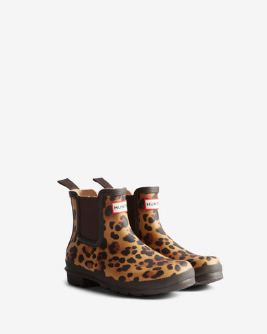 Women's Original Chelsea Leopard Boot Leopard Print/Chocolate Brown