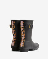 Women's Original Short Leopard Backstrap Boot Black