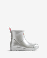 Women's Play Short Boot Metallic Silver