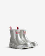Women's Play Short Boot Metallic Silver