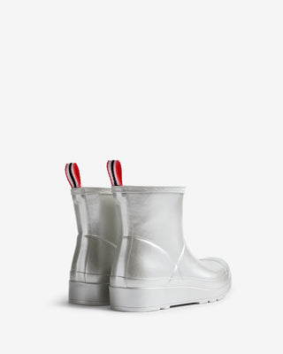 Women's Play Short Boot Metallic Silver