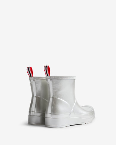 Women's Play Short Boot Metallic Silver