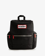 Nylon Large Topclip Backpack Black