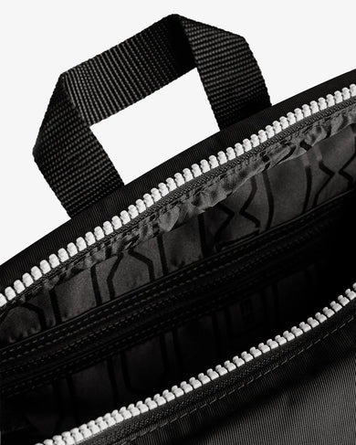 Nylon Large Topclip Backpack Black
